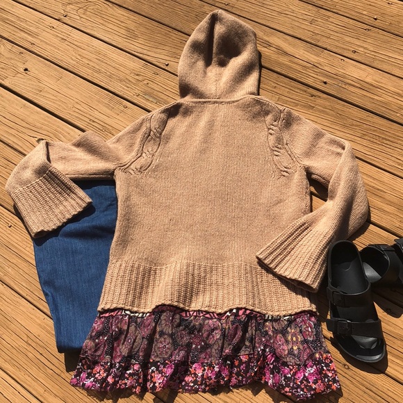 J Crew Upcycled Zip Up Wool Sweater Sz S/M - Picture 8 of 8